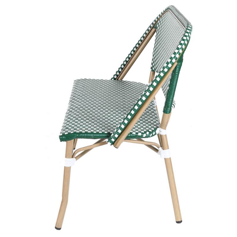 Banc de jardin en alumunium et rotin synthétique  (3/5)