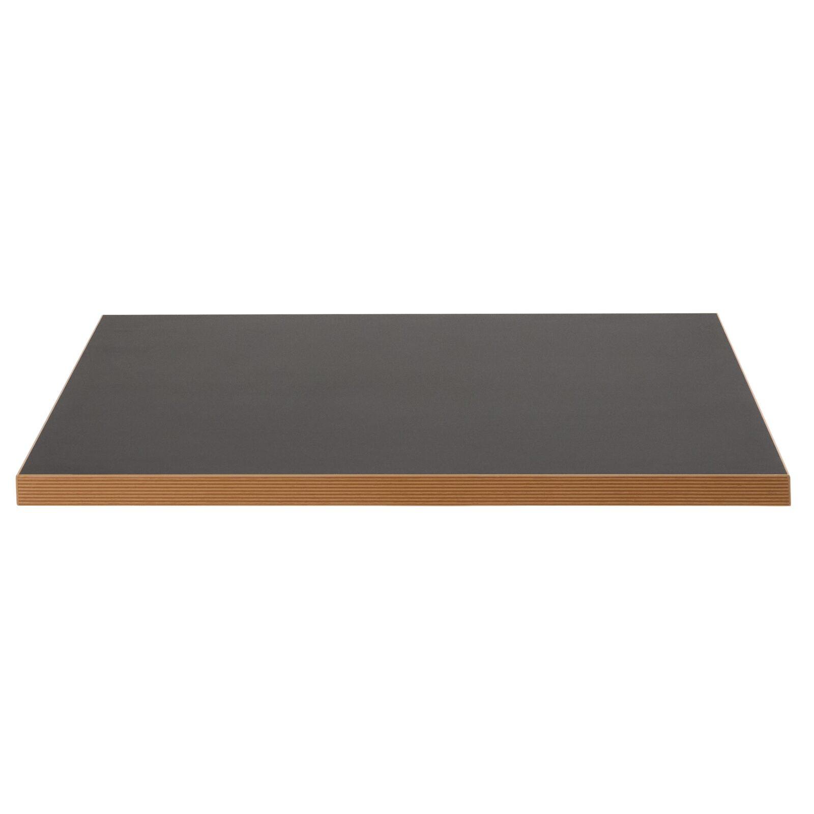 Plateau de table carré 60 x 60 cm en mélaminé avec bords en PVC
