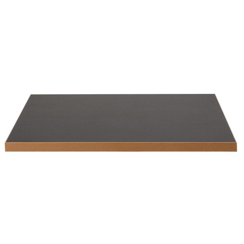Plateau de table carré 60 x 60 cm en mélaminé avec bords en PVC