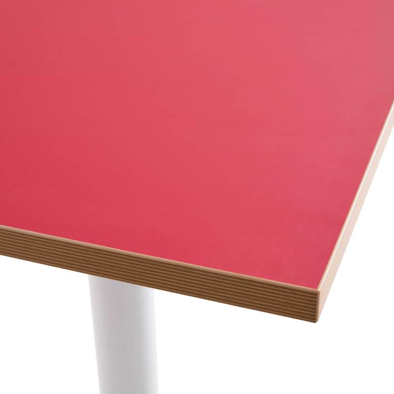 Plateau de table carré 60 x 60 cm en mélaminé avec bords en PVC (3/6)