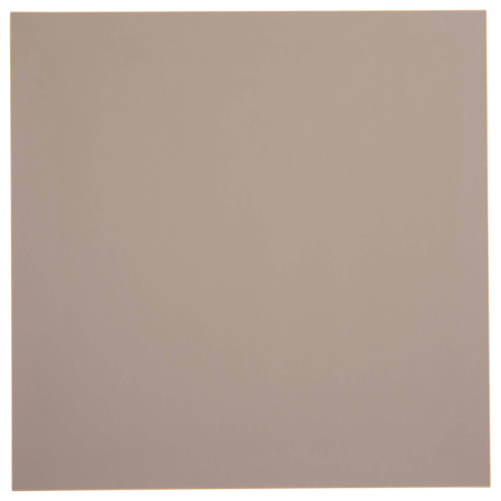 Plateau de table carré 60 x 60 cm en mélaminé avec bords en PVC