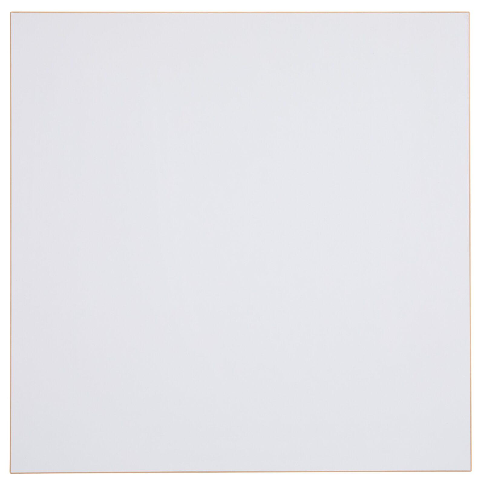 Plateau de table carré 60 x 60 cm en mélaminé avec bords en PVC