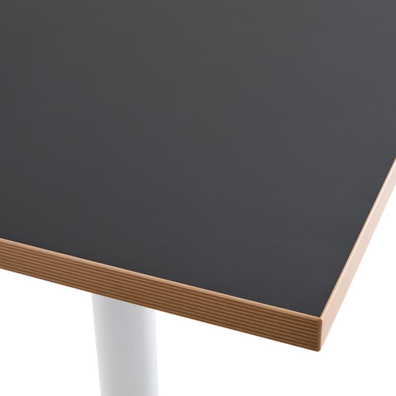 Plateau de table carré 60 x 60 cm en mélaminé avec bords en PVC (3/6)