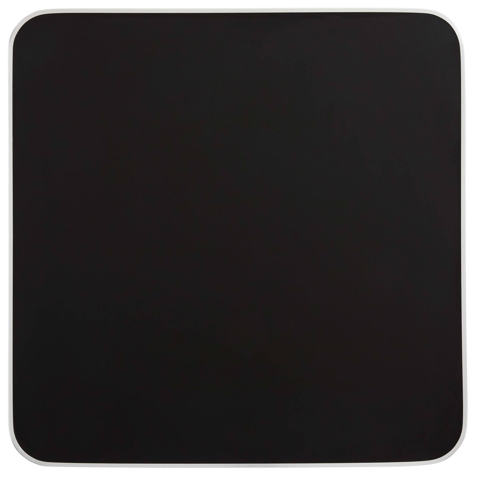 Plateau de table carré en contreplaqué avec revêtement stratifié et bords en aluminium 60 x 60 cm