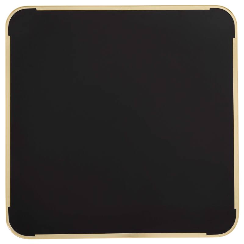 Plateau de table carré en contreplaqué avec revêtement stratifié et bords en aluminium 60 x 60 cm