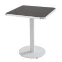 Plateau de table carré en contreplaqué avec revêtement stratifié et bords en aluminium 60 x 60 cm