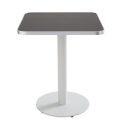 Plateau de table carré en contreplaqué avec revêtement stratifié et bords en aluminium 60 x 60 cm