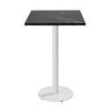 Table haute de restaurant 60 x 60 cm en aggloméré avec revêtement mélaminé