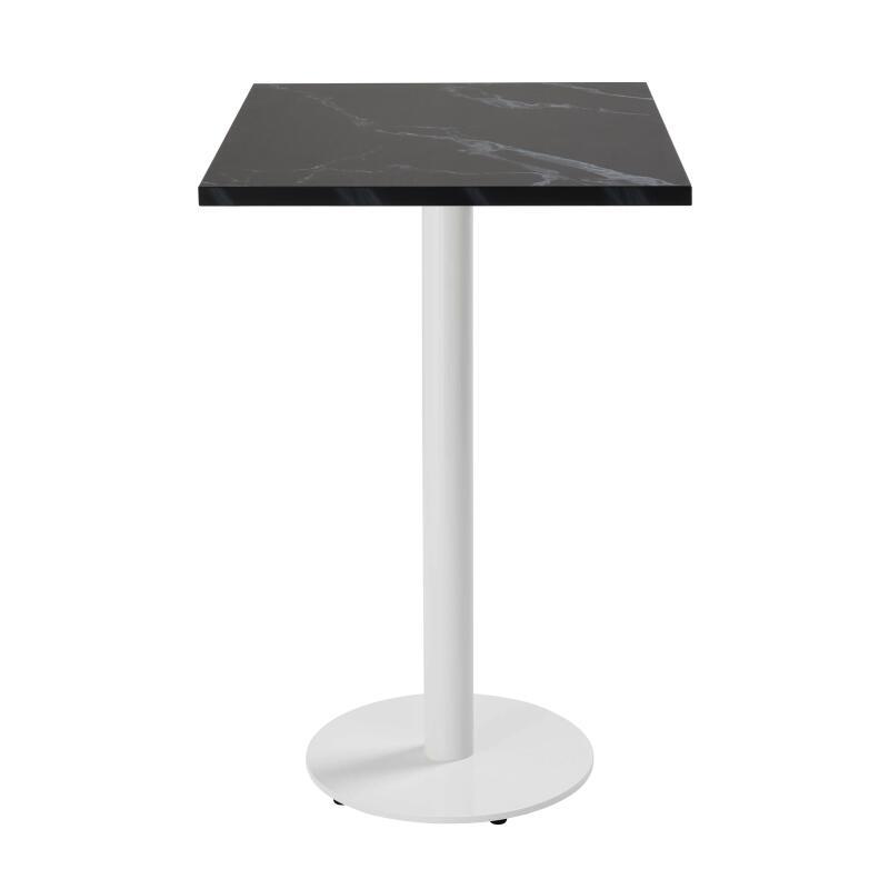 Table haute de restaurant 60 x 60 cm en aggloméré avec revêtement mélaminé