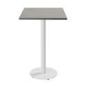 Table haute de restaurant 60 x 60 cm en aggloméré avec revêtement mélaminé