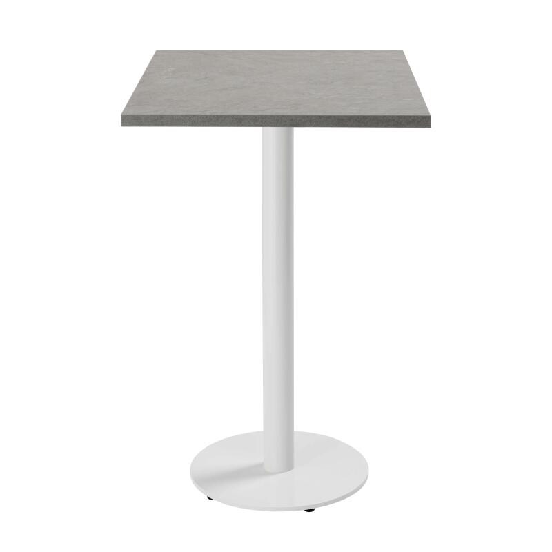 Table haute de restaurant 60 x 60 cm en aggloméré avec revêtement mélaminé