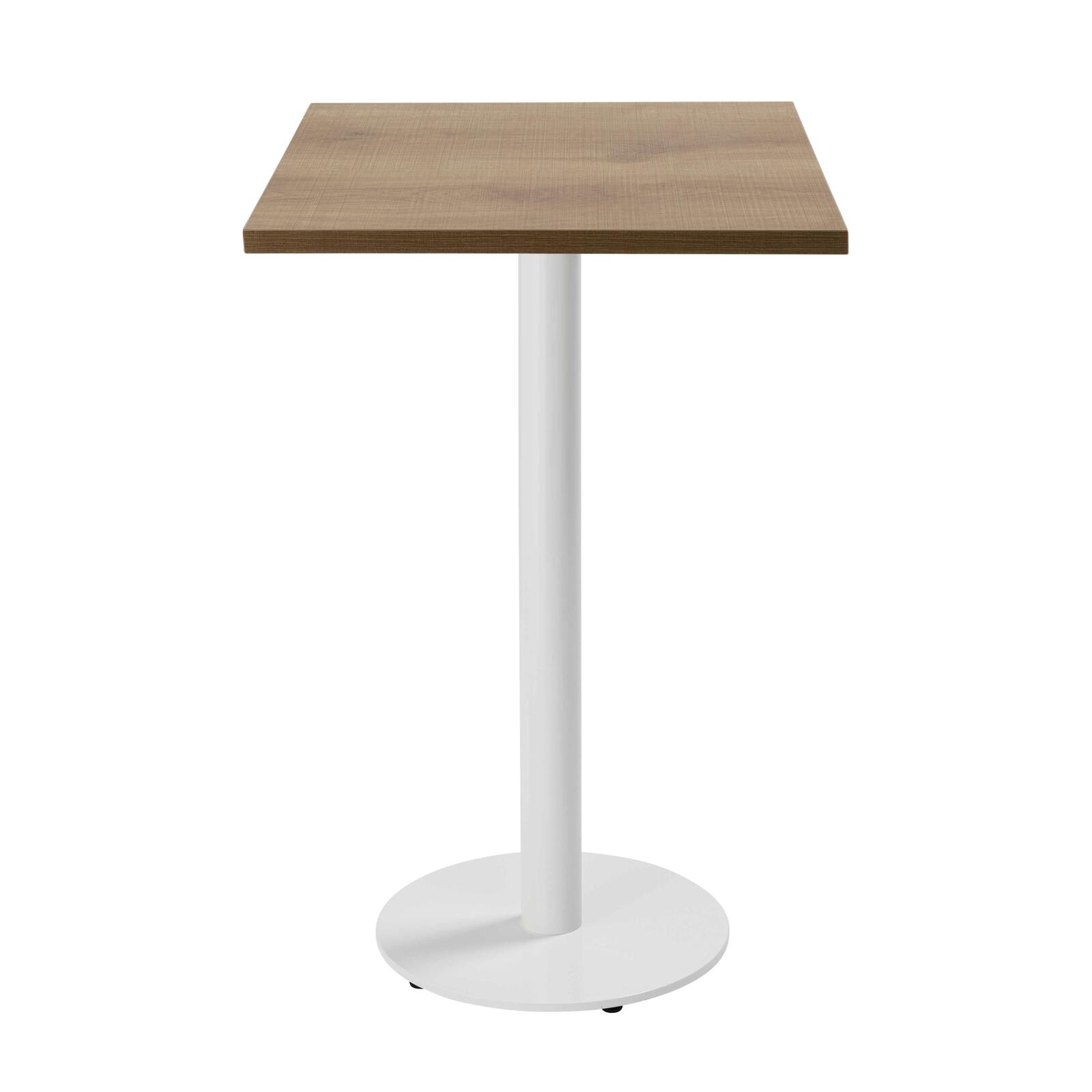 Table haute de restaurant 60 x 60 cm en aggloméré avec revêtement mélaminé