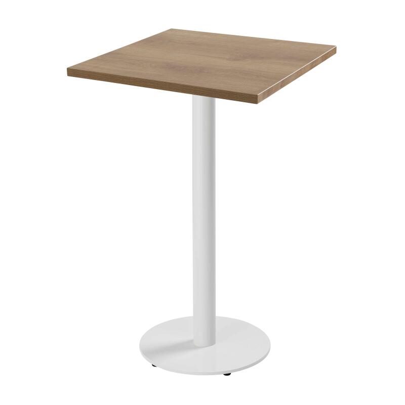 Table haute de restaurant 60 x 60 cm en aggloméré avec revêtement mélaminé