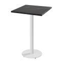 Table haute de restaurant 60 x 60 cm en aggloméré avec revêtement mélaminé