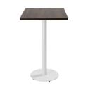 Table haute de restaurant 60 x 60 cm en aggloméré avec revêtement mélaminé