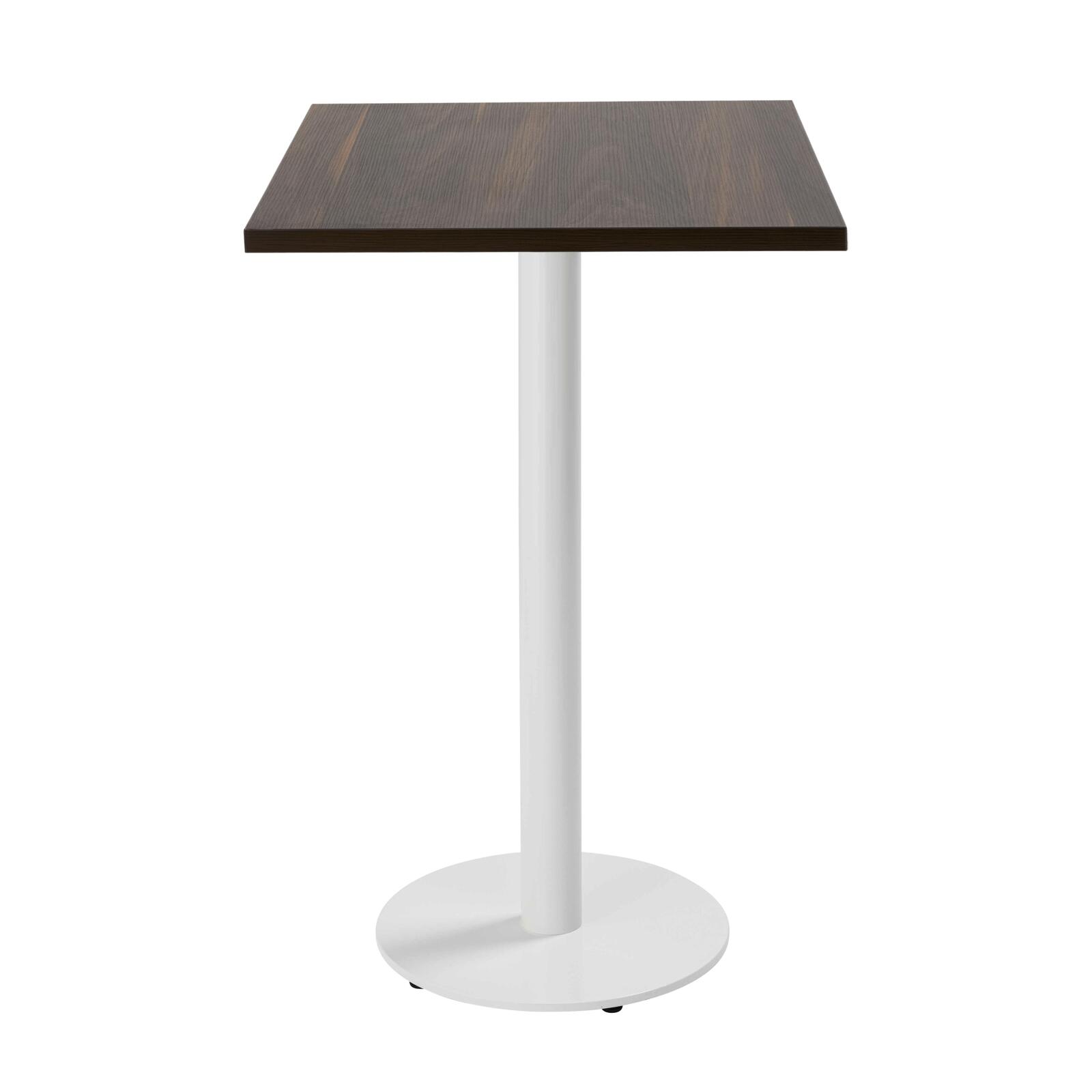 Table haute de restaurant 60 x 60 cm en aggloméré avec revêtement mélaminé