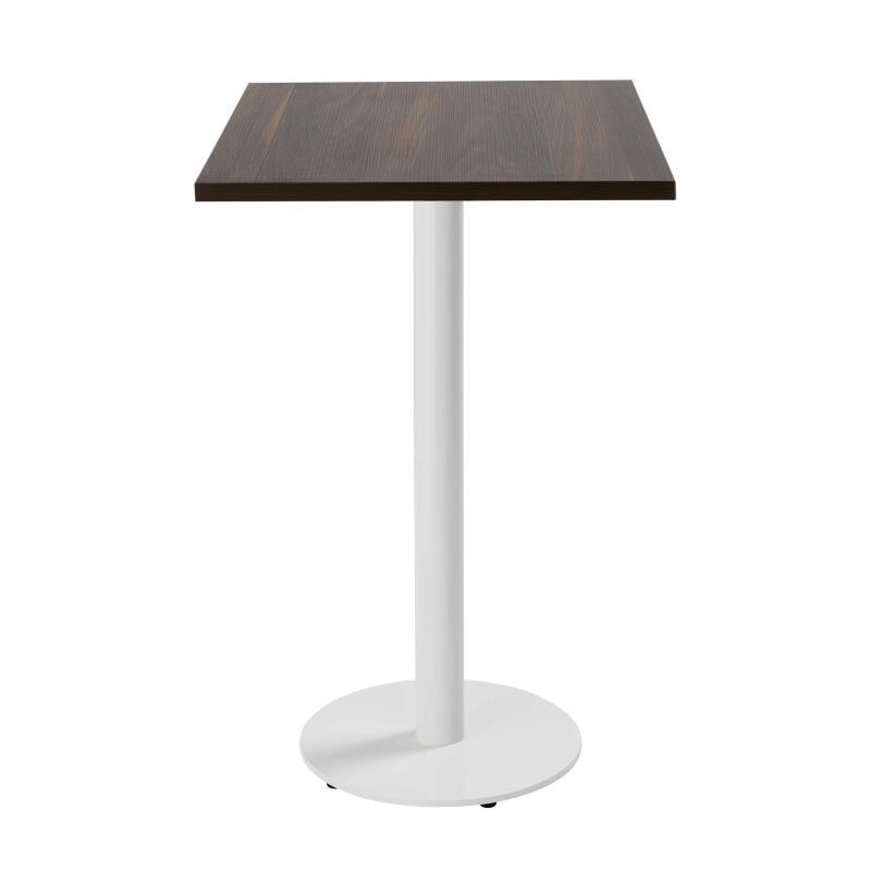 Table haute de restaurant 60 x 60 cm en aggloméré avec revêtement mélaminé
