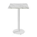 Table haute de restaurant 60 x 60 cm en aggloméré avec revêtement mélaminé