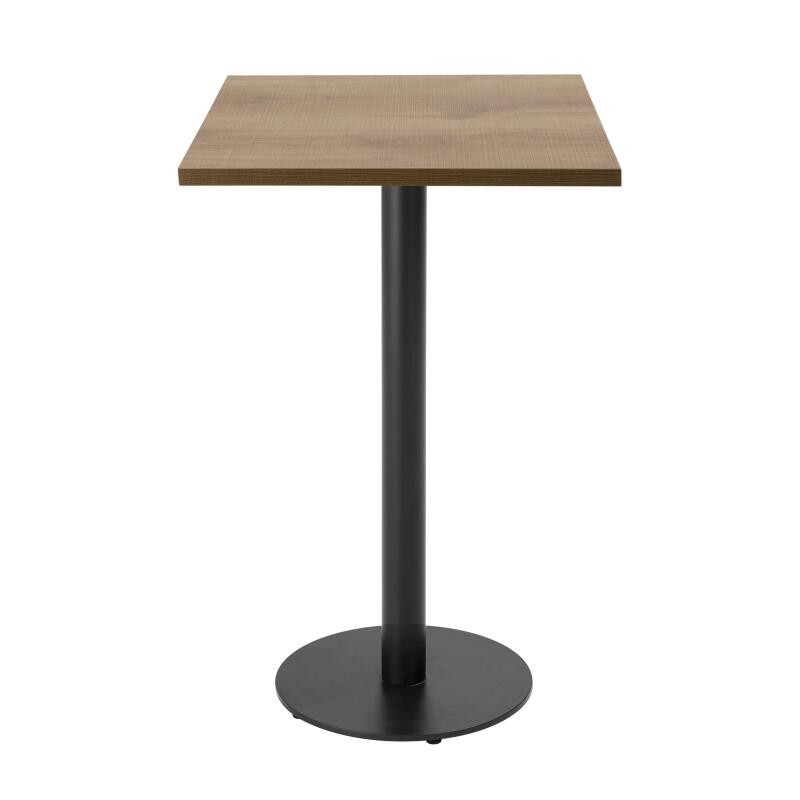 Table haute de restaurant 60 x 60 cm en aggloméré avec revêtement mélaminé