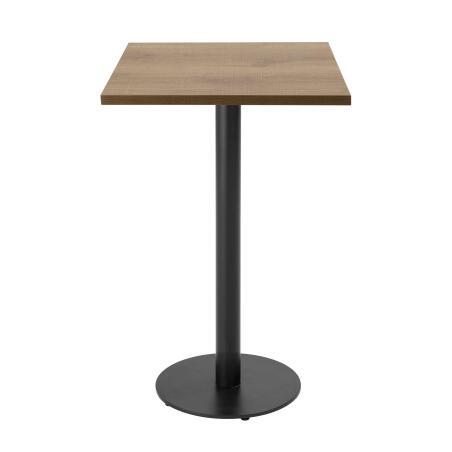 Table haute de restaurant 60 x 60 cm en aggloméré avec revêtement mélaminé