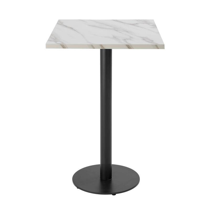 Table haute de restaurant 60 x 60 cm en aggloméré avec revêtement mélaminé