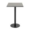 Table haute de restaurant 60 x 60 cm en aggloméré avec revêtement mélaminé