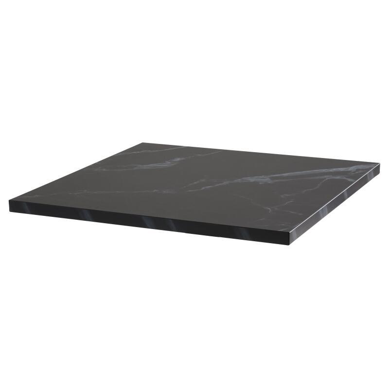 Table haute de restaurant 60 x 60 cm en aggloméré avec revêtement mélaminé