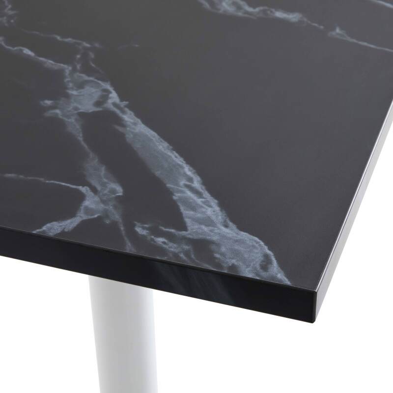 Table haute de restaurant 60 x 60 cm en aggloméré avec revêtement mélaminé