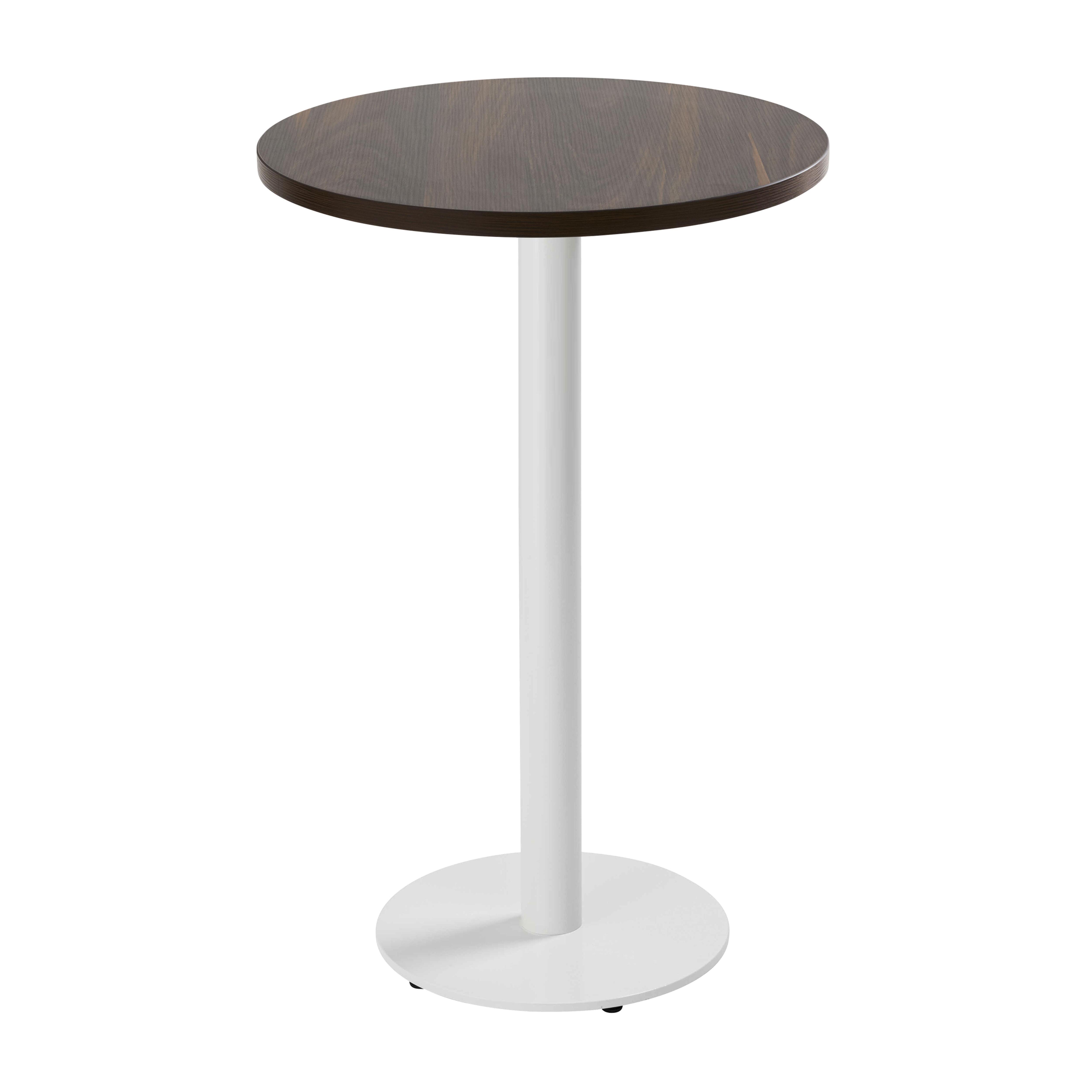 Table haute ronde Ø60 cm en aggloméré avec revêtement mélaminé