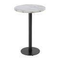 Table haute ronde Ø60 cm en aggloméré avec revêtement mélaminé