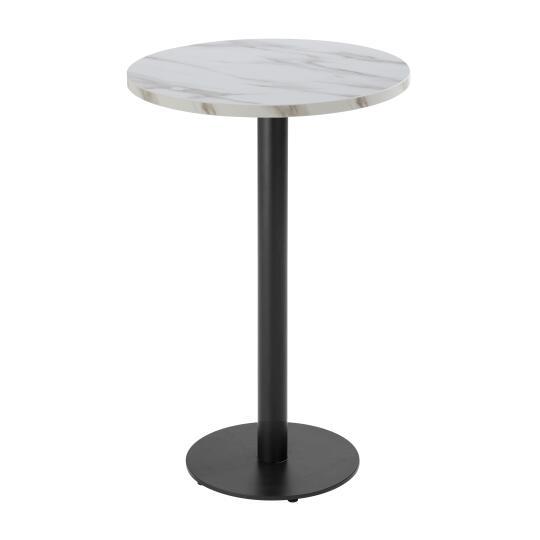 Table haute ronde Ø60 cm en aggloméré avec revêtement mélaminé | Mobeventpro