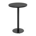Table haute ronde Ø60 cm en aggloméré avec revêtement mélaminé