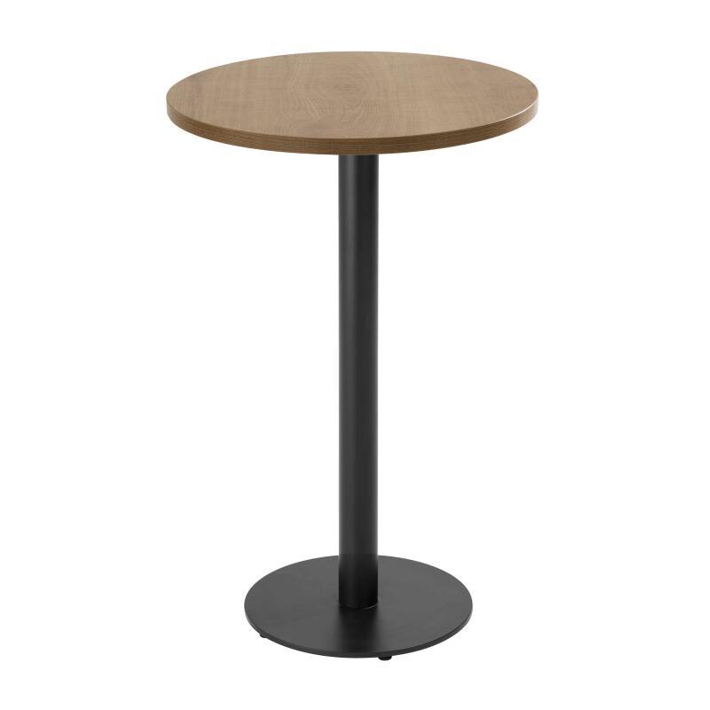 Table haute ronde Ø60 cm en aggloméré avec revêtement mélaminé