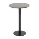 Table haute ronde Ø60 cm en aggloméré avec revêtement mélaminé