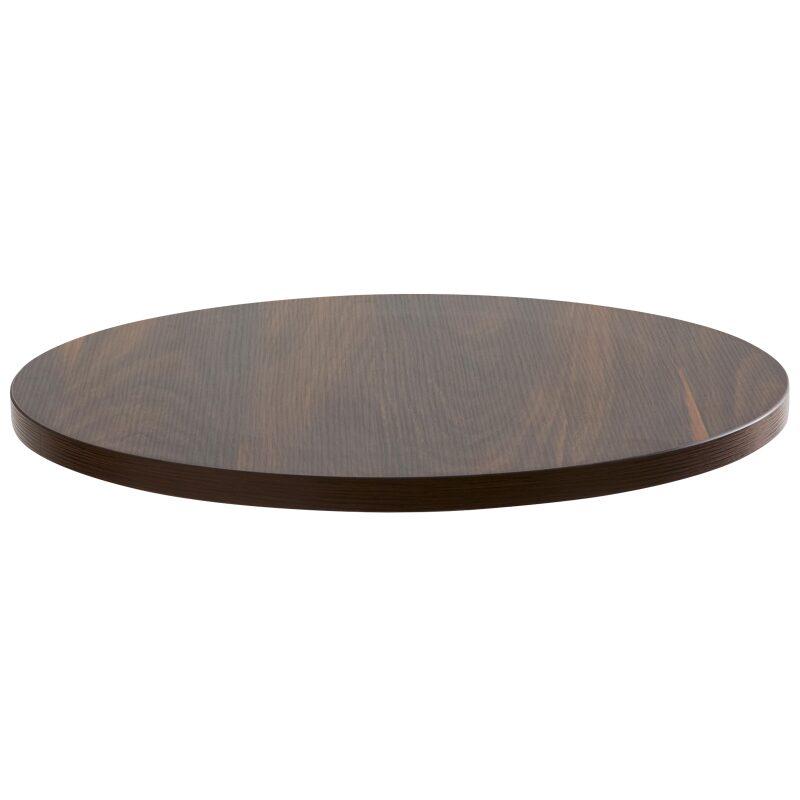 Table haute ronde Ø60 cm en aggloméré avec revêtement mélaminé