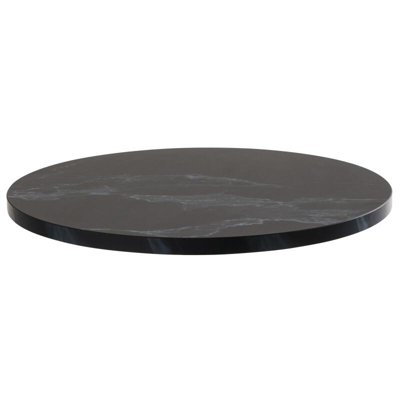 Table haute ronde Ø60 cm en aggloméré avec revêtement mélaminé