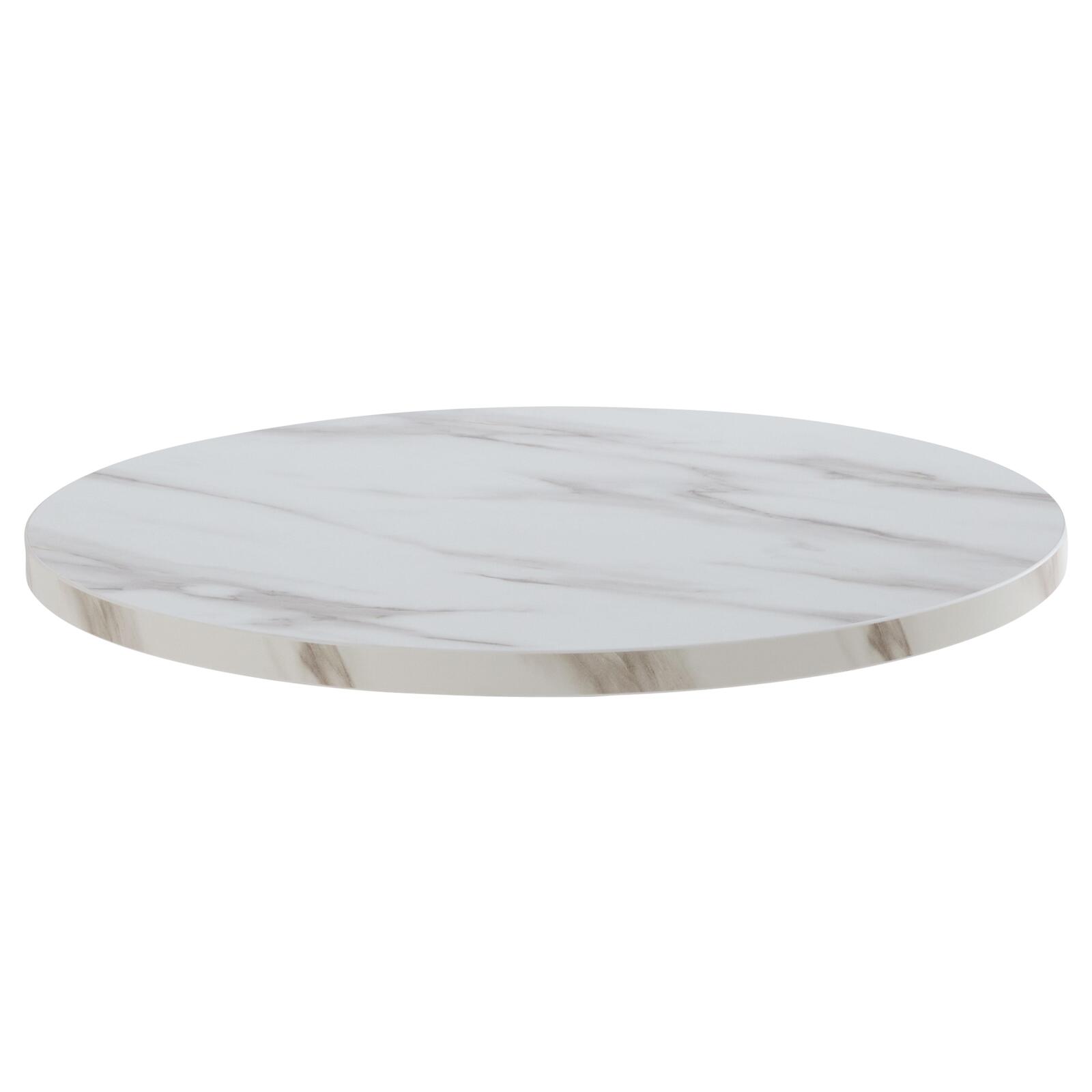 Plateau de table rond en aggloméré avec revêtement mélaminé ⌀60 cm