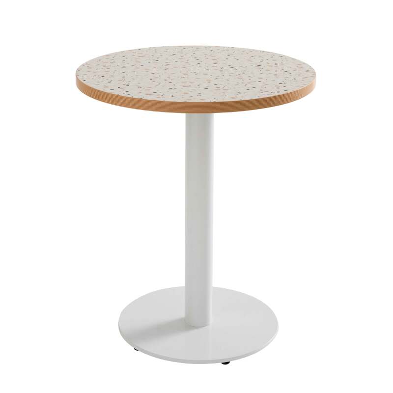 Plateau de table rond en aggloméré avec revêtement mélaminé ⌀60 cm (4/5)