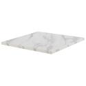 Plateau de table carré en aggloméré avec revêtement mélaminé 60 x 60 cm