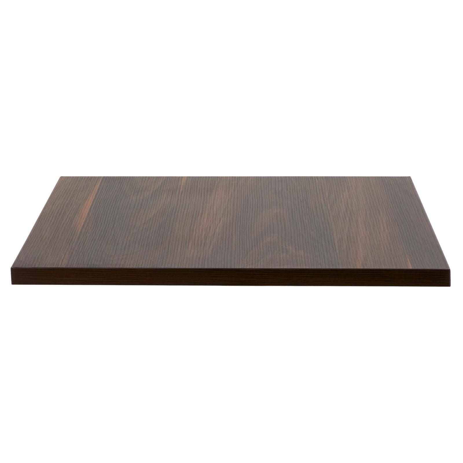Plateau de table carré en aggloméré avec revêtement mélaminé 60 x 60 cm
