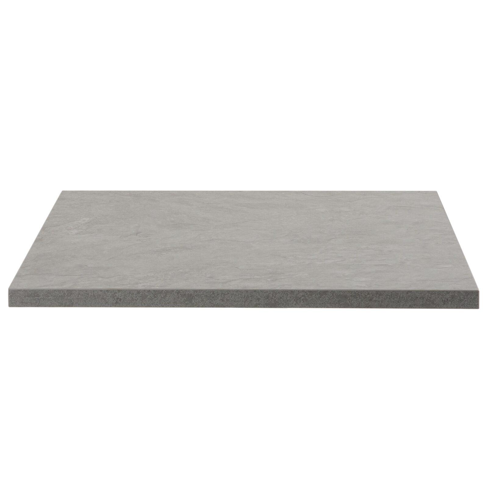 Plateau de table carré en aggloméré avec revêtement mélaminé 60 x 60 cm