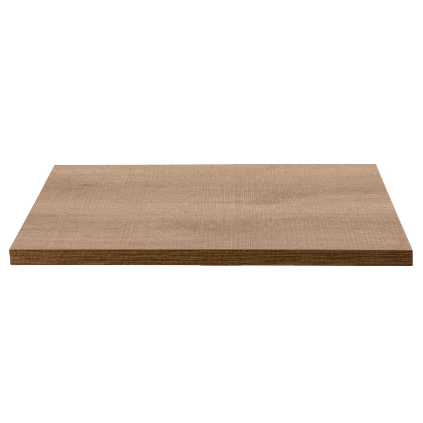 Plateau de table carré en aggloméré avec revêtement mélaminé 60 x 60 cm