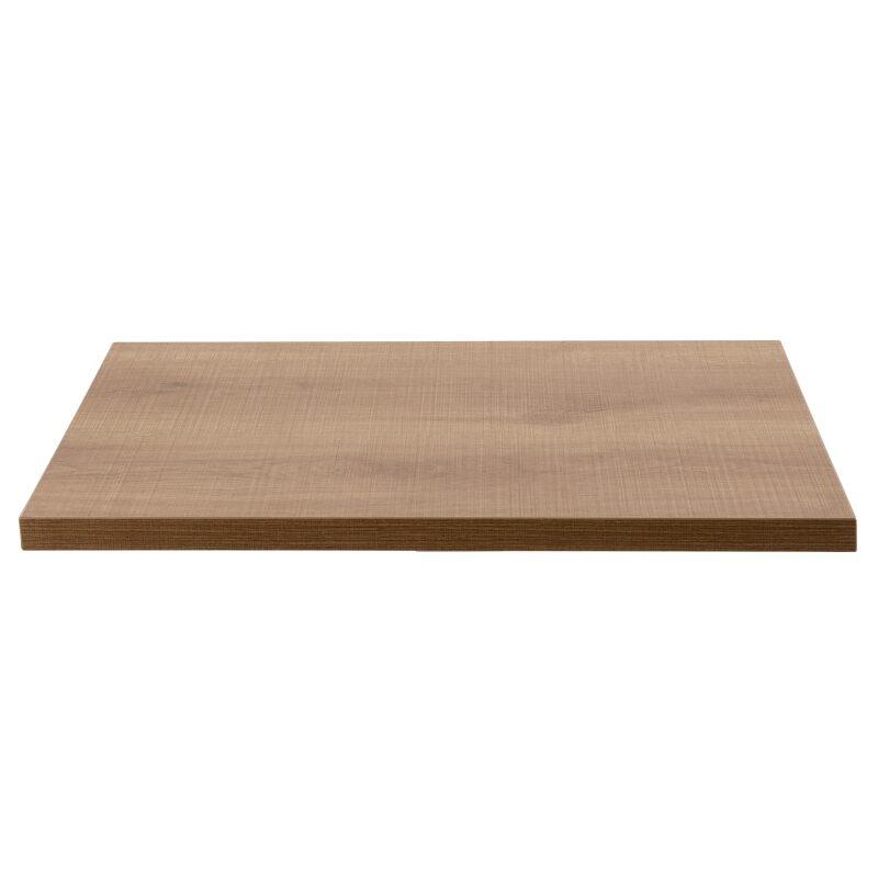 Plateau de table carré en aggloméré avec revêtement mélaminé 60 x 60 cm