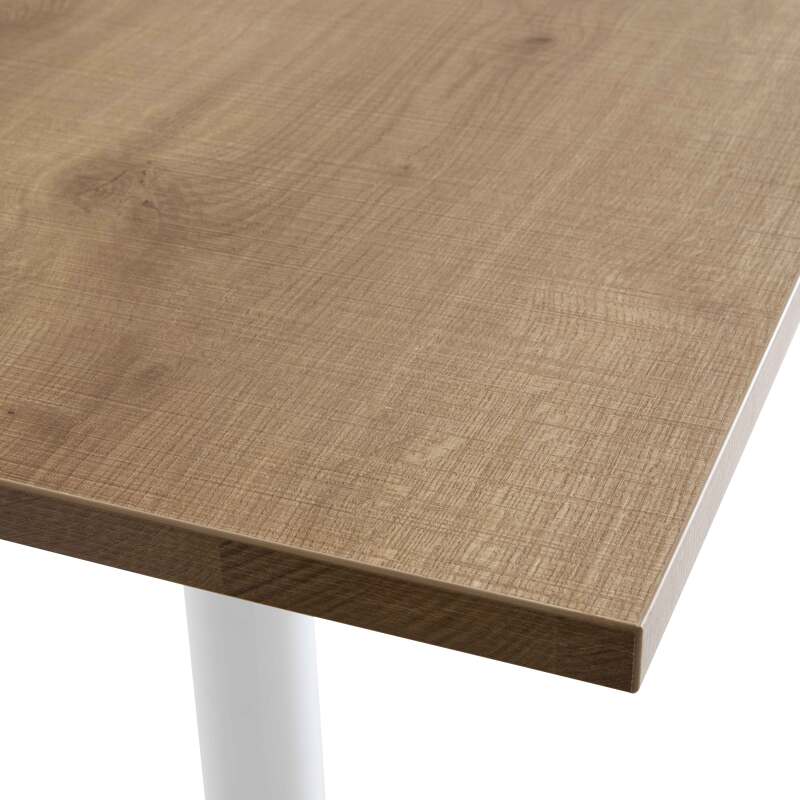 Plateau de table carré en aggloméré avec revêtement mélaminé 60 x 60 cm