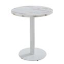Table à manger ronde Ø 60 cm en aggloméré avec revêtement mélaminé