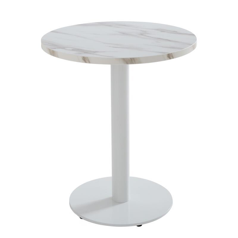 Table à manger ronde Ø 60 cm en aggloméré avec revêtement mélaminé