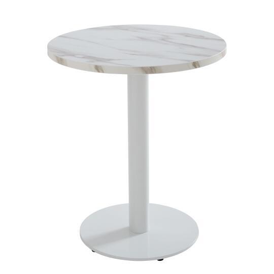 Table à manger ronde Ø 60 cm en aggloméré avec revêtement mélaminé | Mobeventpro