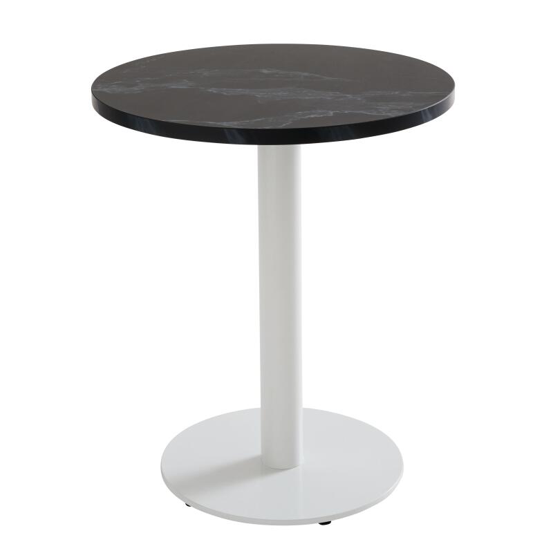 Table à manger ronde Ø 60 cm en aggloméré avec revêtement mélaminé