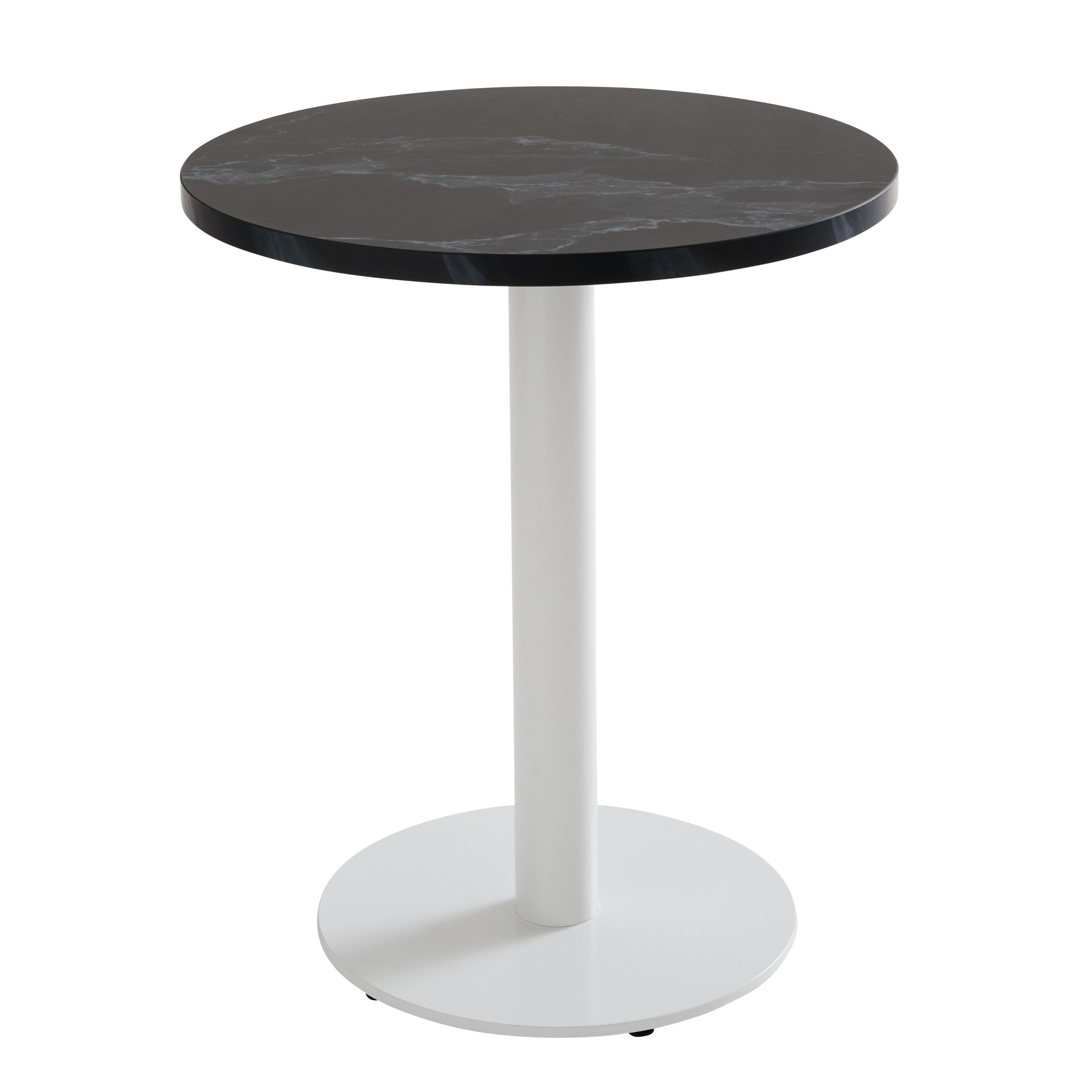 Table de restaurant ronde Ø 60 cm en aggloméré avec revêtement mélaminé