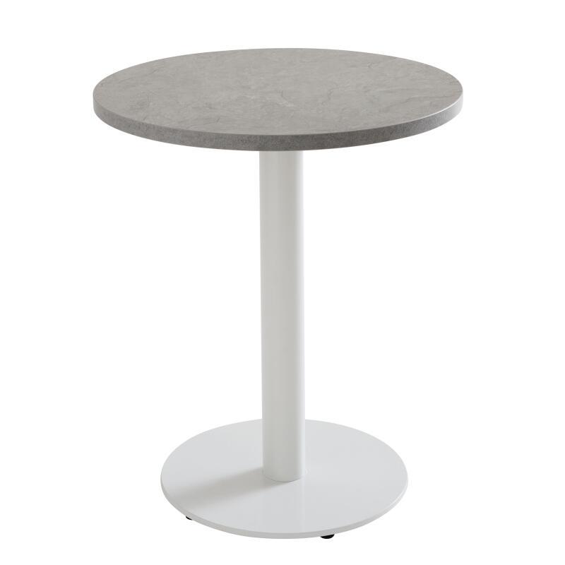 Table à manger ronde Ø 60 cm en aggloméré avec revêtement mélaminé